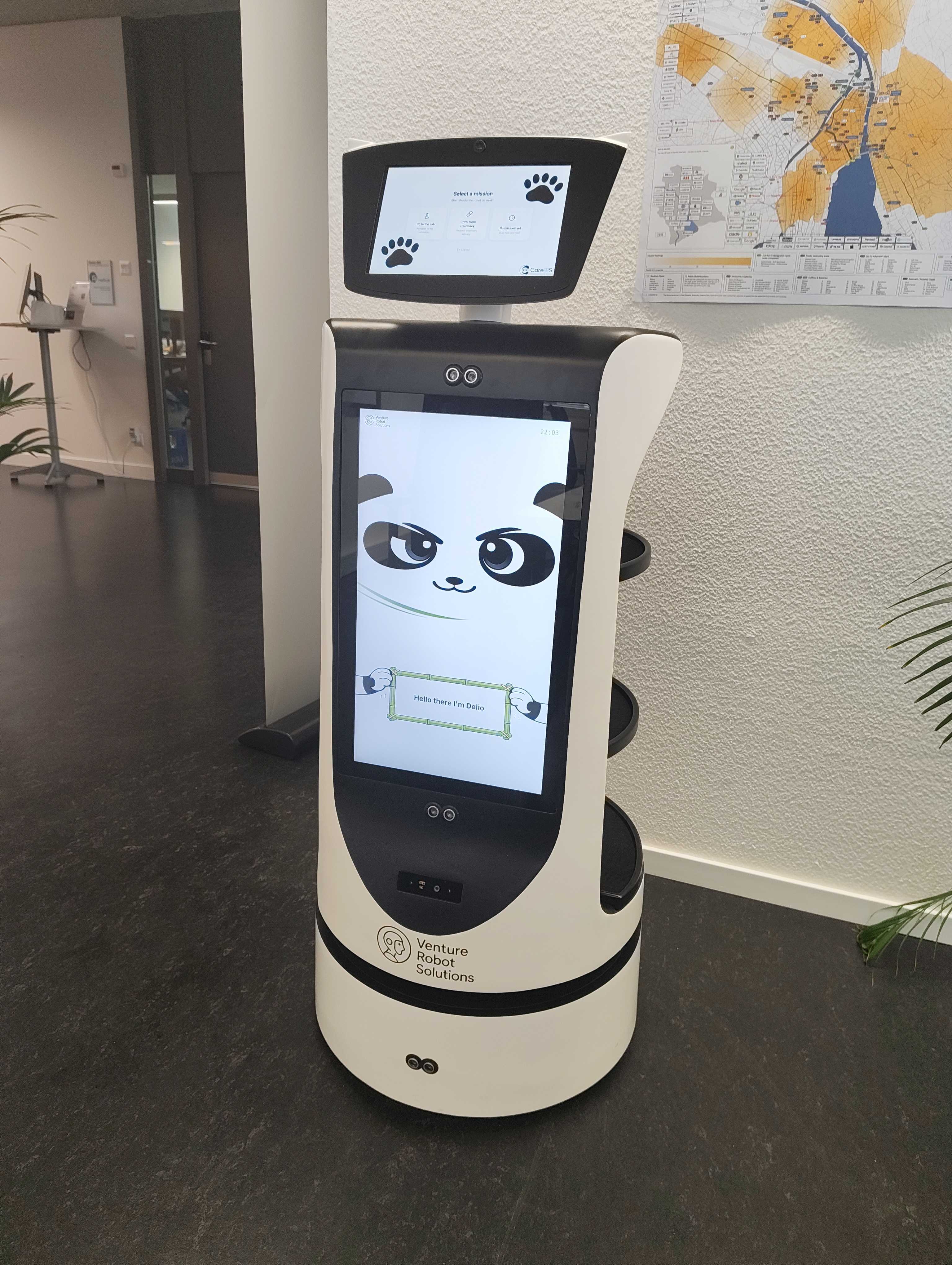 Delio robot in a Swiss facility